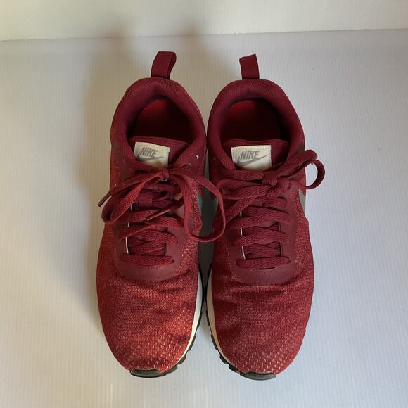 Nike MD Runner 2 Burgundy Red Retro Running Shoes Women’s 6.5 EUR 39 Sneakers - Picture 5 of 9